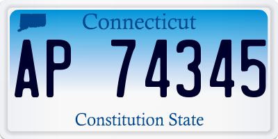 CT license plate AP74345