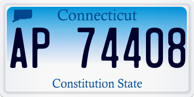 CT license plate AP74408