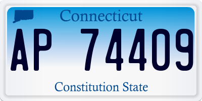 CT license plate AP74409