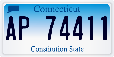 CT license plate AP74411