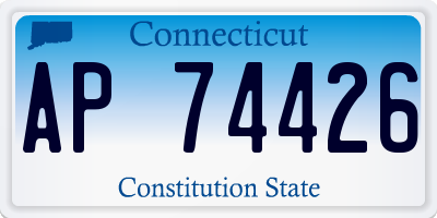 CT license plate AP74426