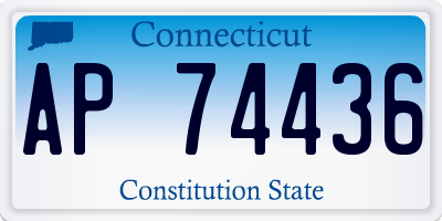 CT license plate AP74436