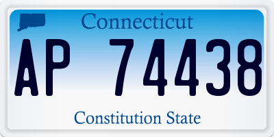 CT license plate AP74438