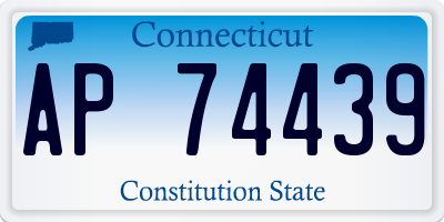 CT license plate AP74439