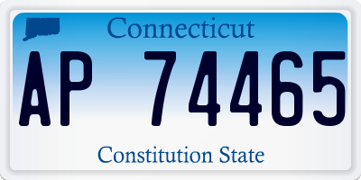 CT license plate AP74465