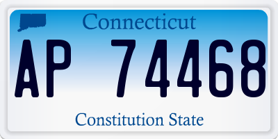 CT license plate AP74468