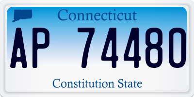CT license plate AP74480
