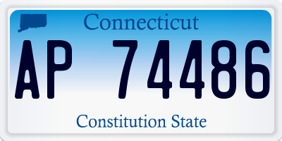CT license plate AP74486