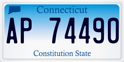 CT license plate AP74490