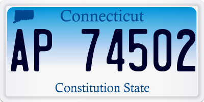 CT license plate AP74502