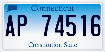 CT license plate AP74516