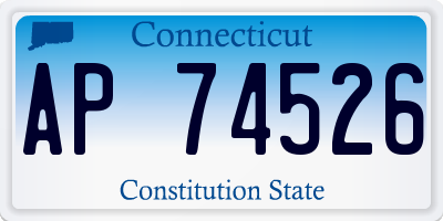 CT license plate AP74526