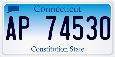 CT license plate AP74530