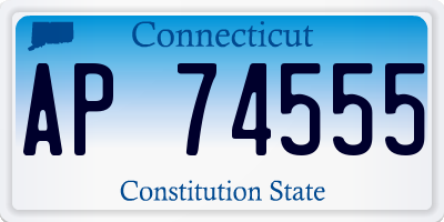CT license plate AP74555