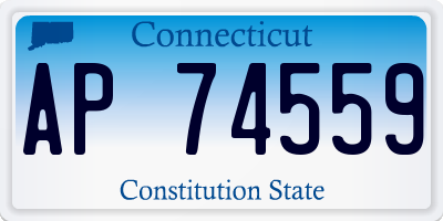 CT license plate AP74559