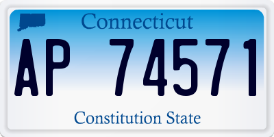CT license plate AP74571