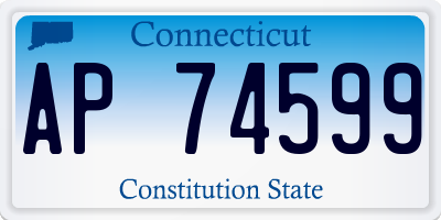 CT license plate AP74599