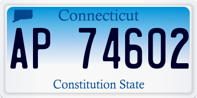 CT license plate AP74602