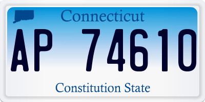 CT license plate AP74610