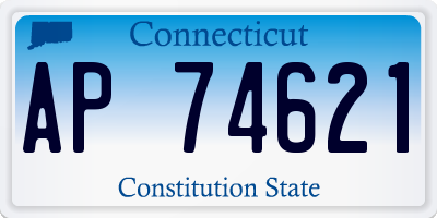 CT license plate AP74621