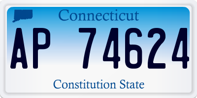 CT license plate AP74624