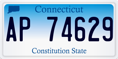 CT license plate AP74629