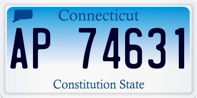 CT license plate AP74631