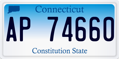 CT license plate AP74660