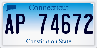 CT license plate AP74672