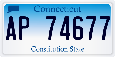 CT license plate AP74677