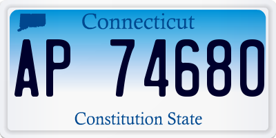 CT license plate AP74680