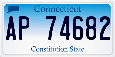 CT license plate AP74682