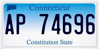 CT license plate AP74696