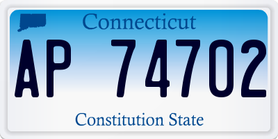 CT license plate AP74702