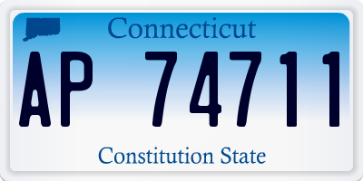 CT license plate AP74711
