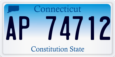 CT license plate AP74712