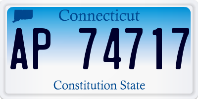 CT license plate AP74717