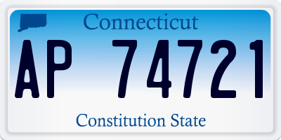 CT license plate AP74721