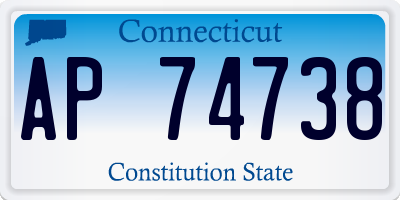 CT license plate AP74738