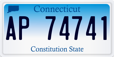 CT license plate AP74741