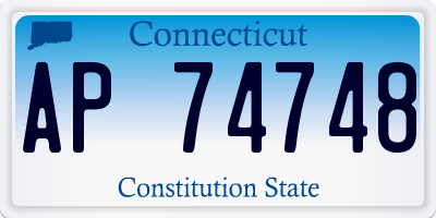 CT license plate AP74748