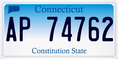 CT license plate AP74762