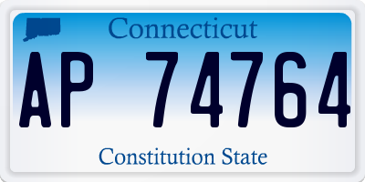 CT license plate AP74764