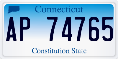 CT license plate AP74765