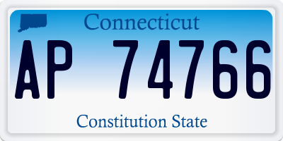 CT license plate AP74766