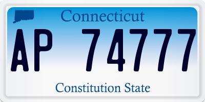 CT license plate AP74777