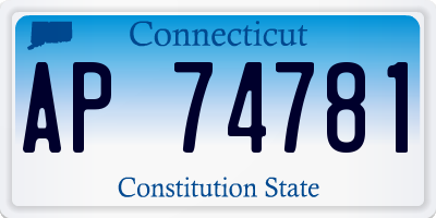 CT license plate AP74781