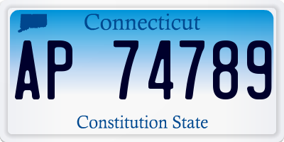 CT license plate AP74789