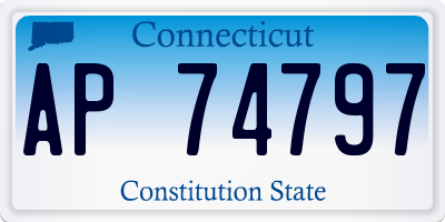 CT license plate AP74797