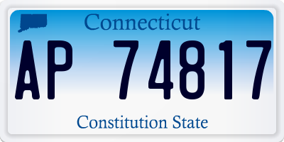 CT license plate AP74817